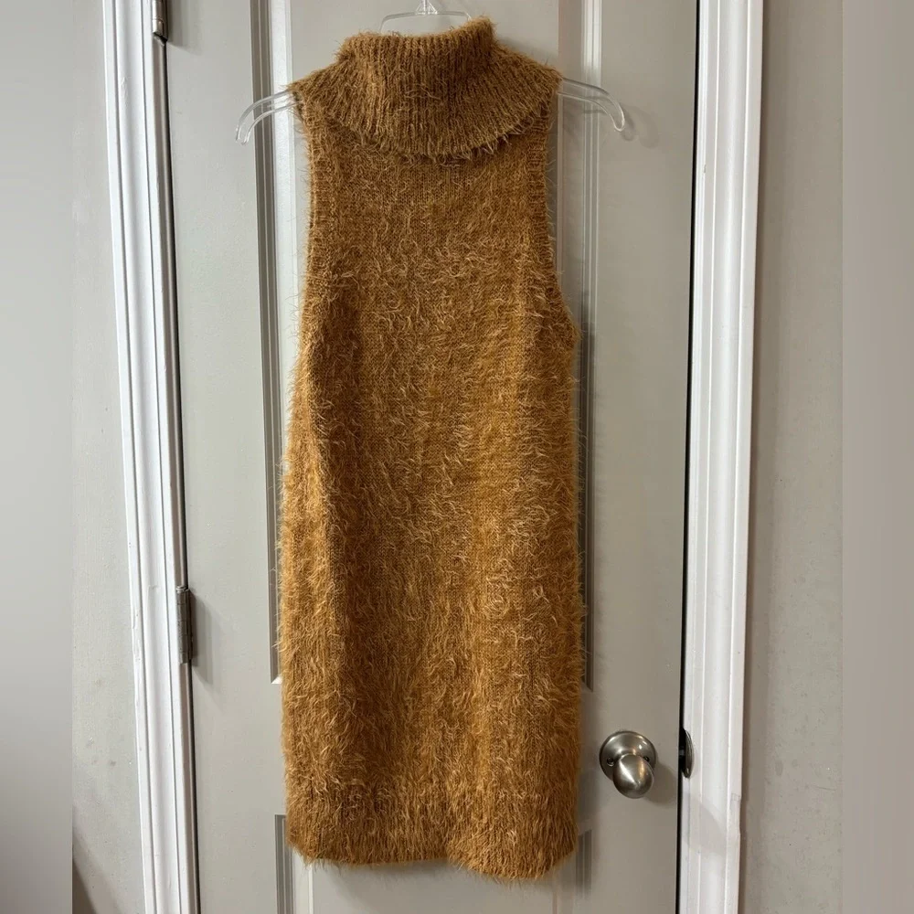 Show Me Your MuMu Sleeveless Fauna Dress Cognac Knit - Picture 6 of 9